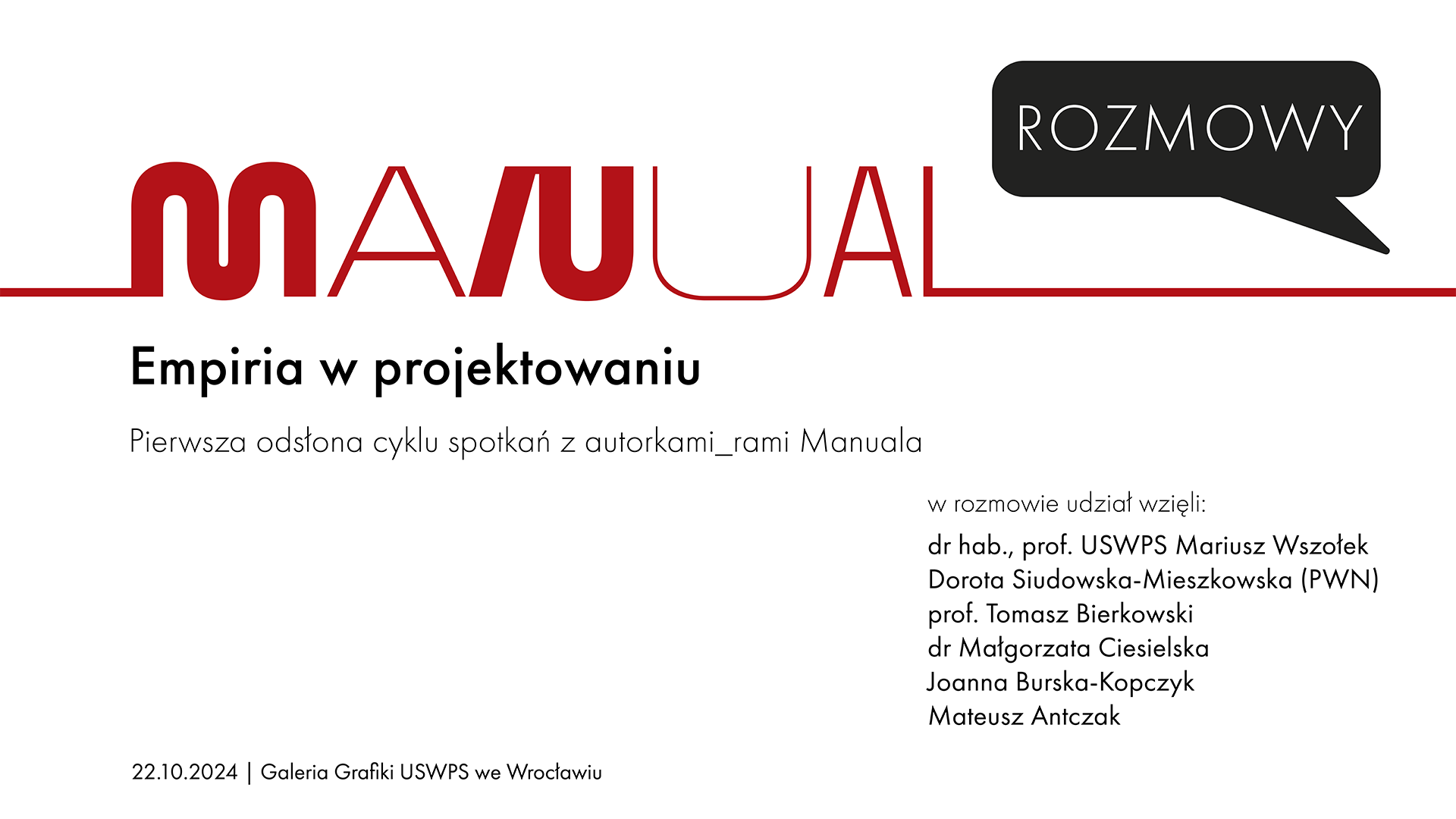 Manual — rozmowy #1